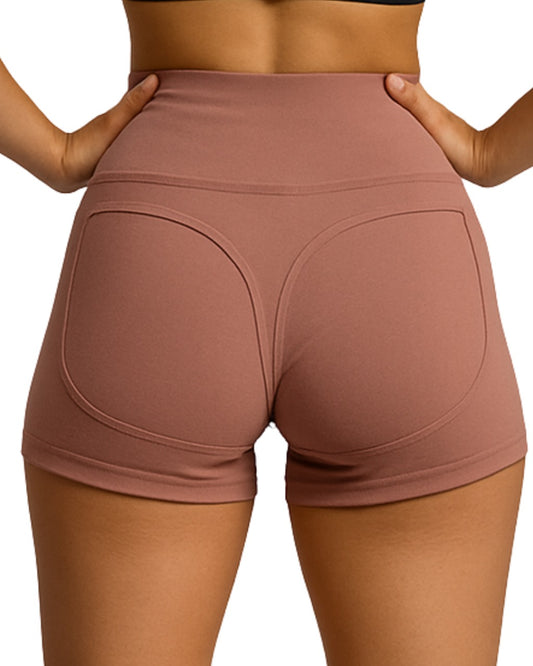 Peach Sports Short Shorts