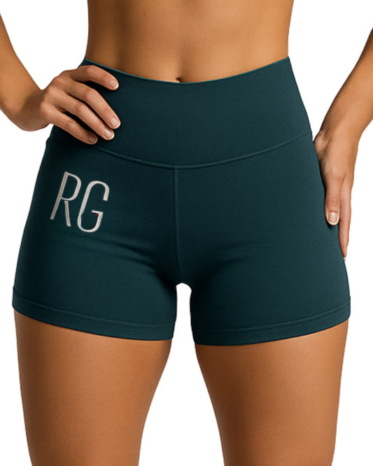 Green Sports Short Shorts